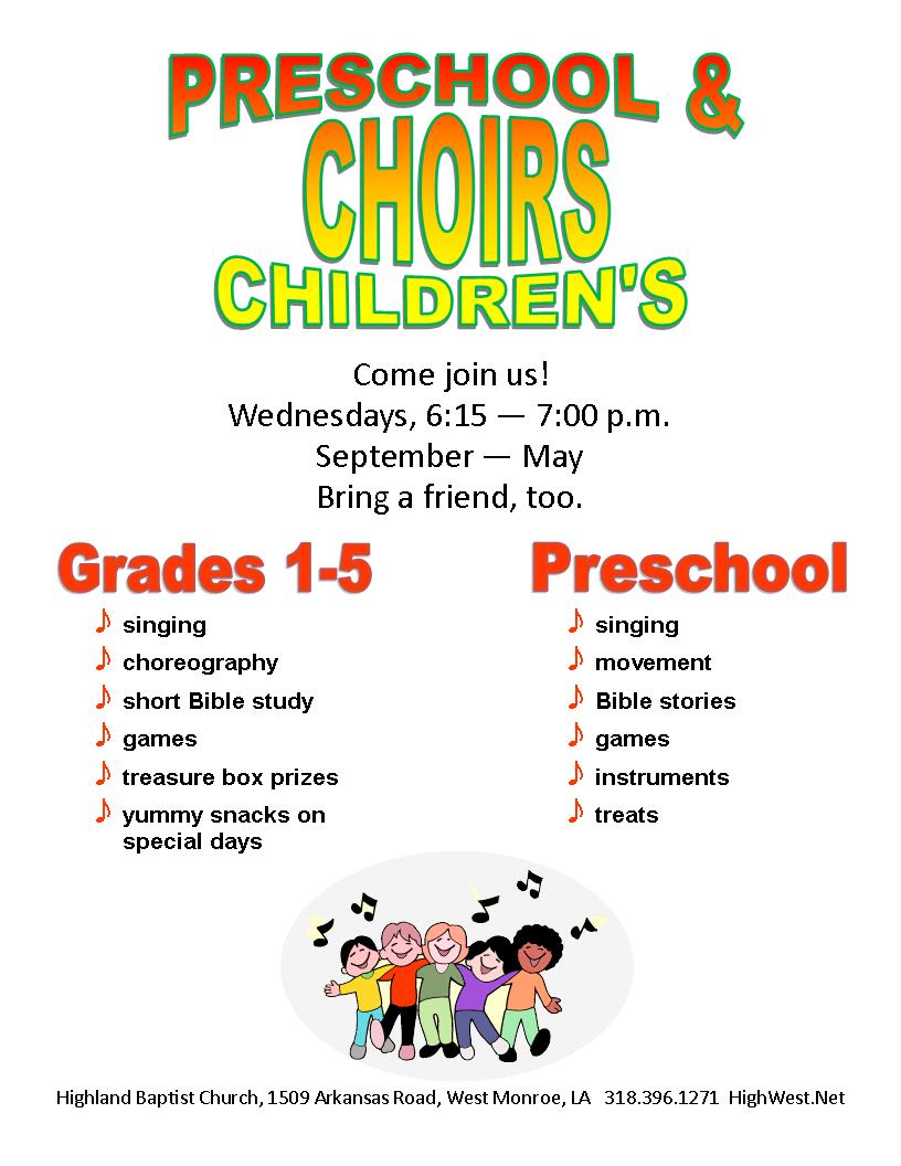 Childrens Choir | Highland Baptist Church | West Monroe